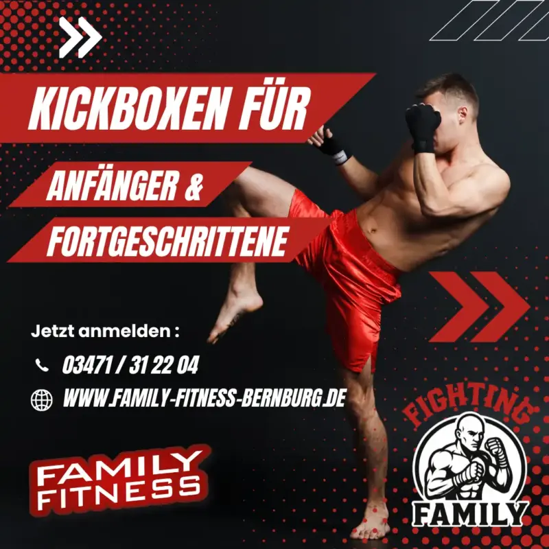 Kickboxen Kampfsport in Bernburg - Family Fitness