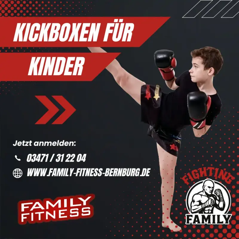 Kinder Kickboxen Kampfsport in Bernburg - Family Fitness